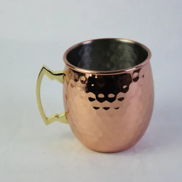 Hammered Copper-Plated Moscow Mule Mug Pre-Owned Bar Drinkware
