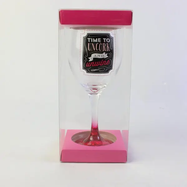 Formation Brands Time to Uncork and Unwine Boxed Novelty Wine Glass