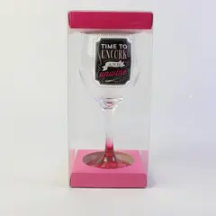 Formation Brands Time to Uncork and Unwine Boxed Novelty Wine Glass
