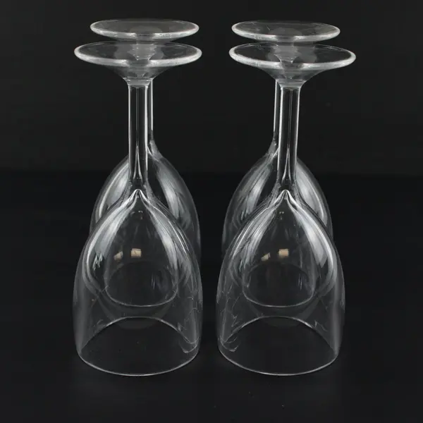 Set of 4 Stemmed Plastic Wine Glasses Lightweight Outdoor Entertaining