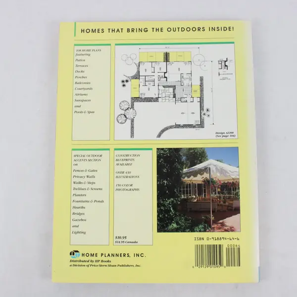 Home Plans for Outdoor Living By Philip Alan Cecchettini, Alice Klein 1988 PB