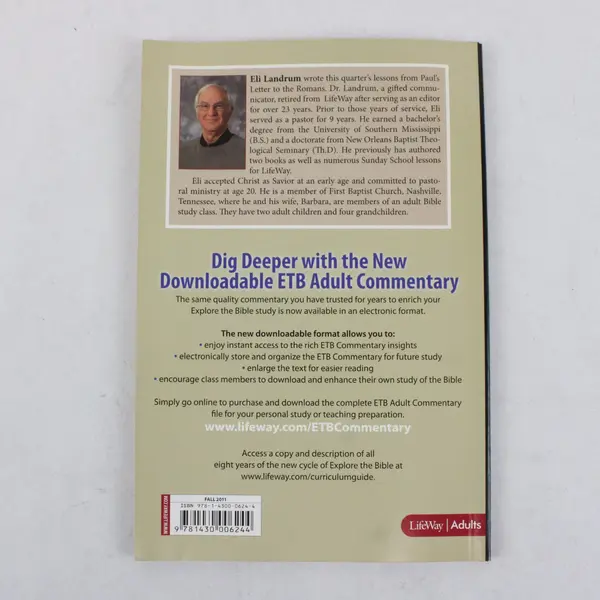Explore the Bible: Romans By Eli Landrum Adult Commentary PB Fall 2011
