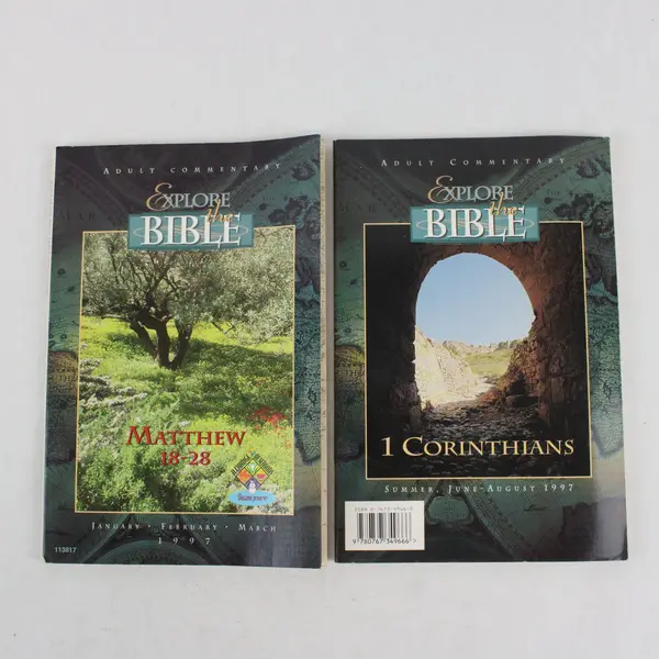 Lot of 2 Explore the Bible Adult Commentary PB Matthew 18-28 & 1 Corinthians