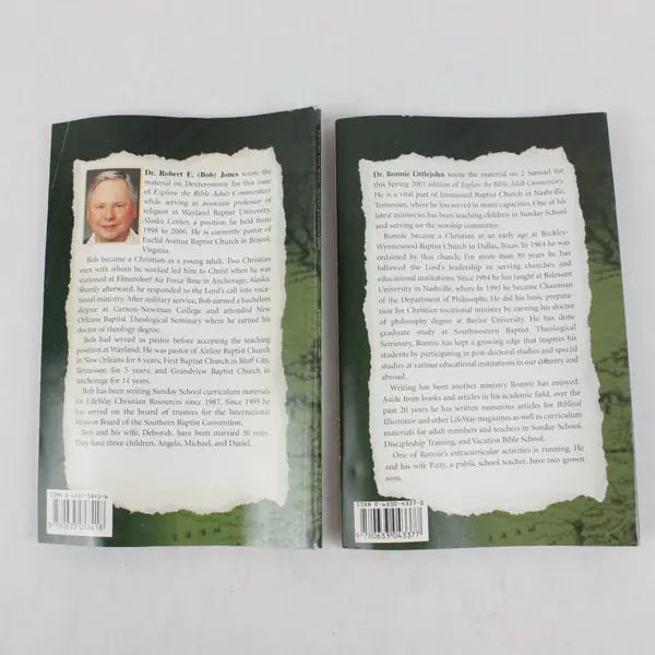 Explore the Bible LifeWay Adult Comment. PB Lot of 2 Spring 2001 Winter 2001-02