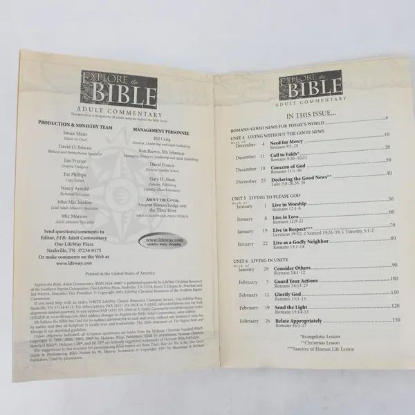 Explore the Bible: Romans 9-16 By Michael Martin Adult Comment. PB Winter 05-06
