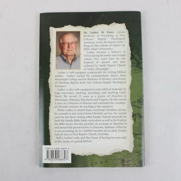 Explore the Bible 1 Kings Dr Luther M Dorr Adult Commentary PB Spring 2003