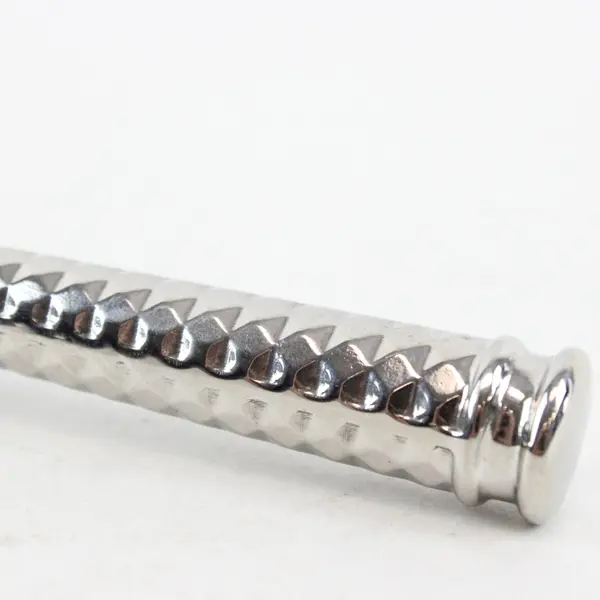 Stainless Steel Cubism Style Handle 9" Solid Serving Spoon