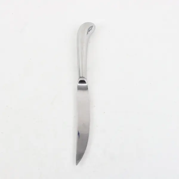 Stainless Steel Hollow Pistol Handle Serrated Steak Knife 9" Korea