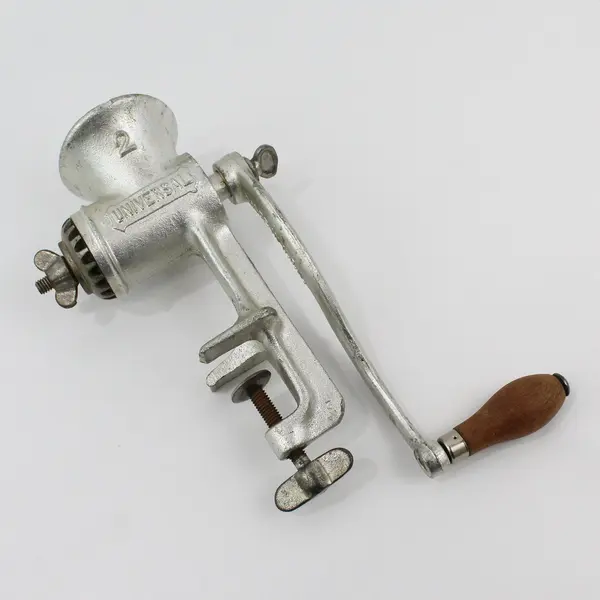 Vintage LFC  Universal 2 Leader Tab-L-Top Food Chopper Meat Grinder W/3 Blades