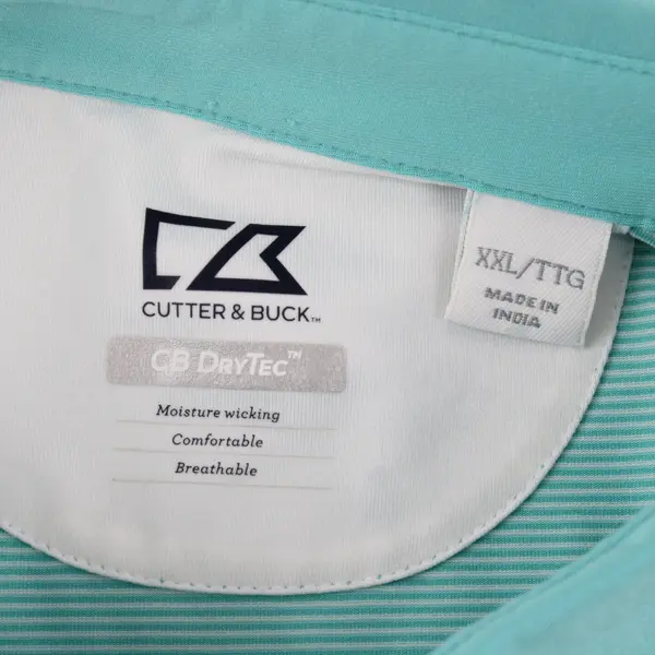 CB DryTec Men’s Oceania Cruises Nautica Polo Shirt XXL Teal Embroidered Logo