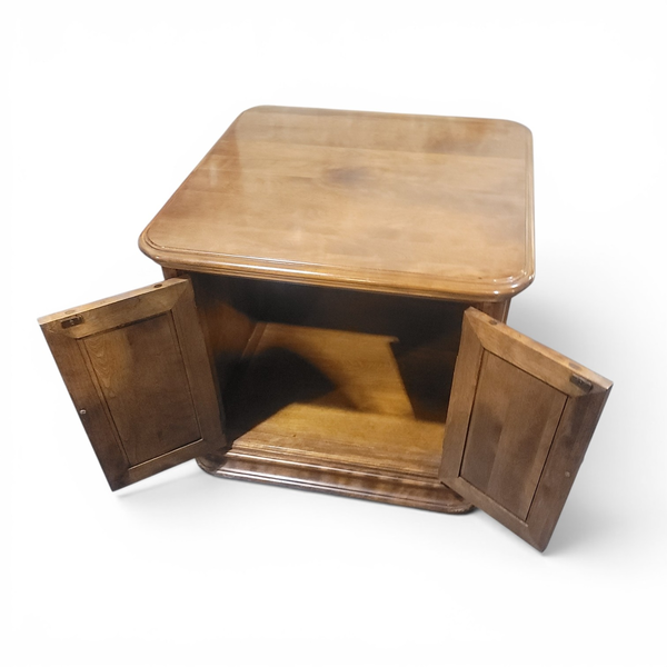 Ethan Allen Solid Wood Side End Table Storage Accent Brown - Local Pickup Only