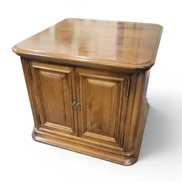 Ethan Allen Solid Wood Traditional Brown Side End Table - Local Pickup Only