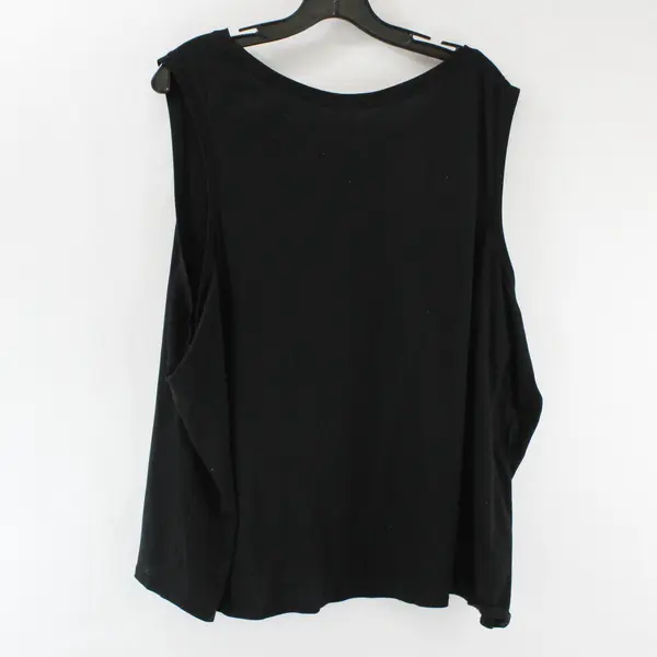 Cuddl Duds Solid Black Color Sleeveless Activewear Tank Top Women's Size 2X