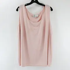 Linea by Louis Dell'Olio Pink Sleeveless Tank Top Shell Women’s Size 3X