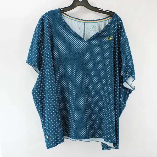Ocean Pacific Women's Short Sleeve Sleepwear Pajama Set 3X Teal
