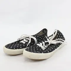 Old Navy Black/White Polka Dot Canvas Low Top Sneaker Lace Up Women's Sz 5