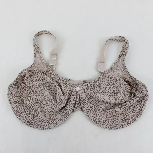 Bali 40DD Beige Brown Cheetah Print Underwire Bra 3385