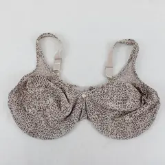 Bali 40DD Beige Brown Cheetah Print Underwire Bra 3385