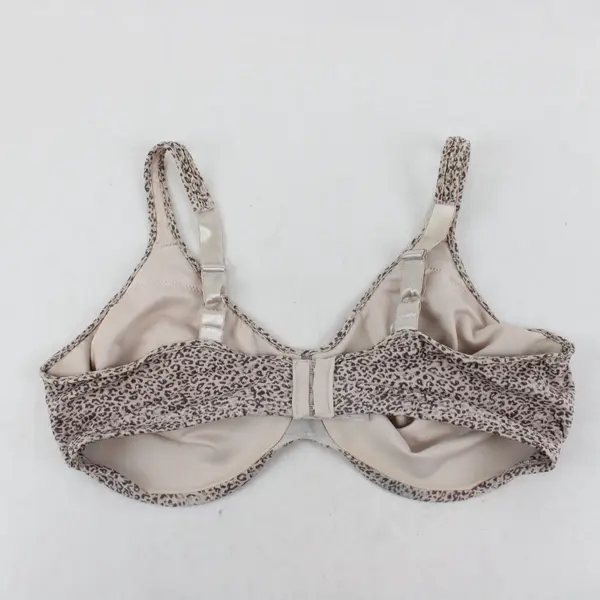 Bali 40DD Beige Brown Cheetah Print Underwire Bra 3385