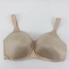 Playtex 40DD No Underwire T-Shirt Bra Beige Nude Striped P04707