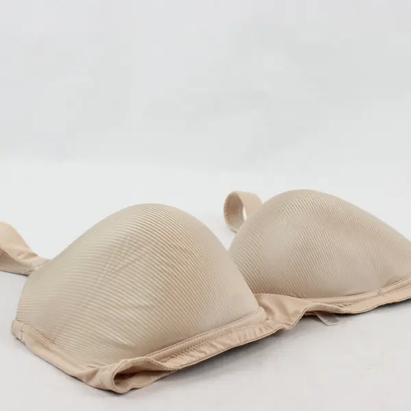 Playtex 40DD No Underwire T-Shirt Bra Beige Nude Striped P04707