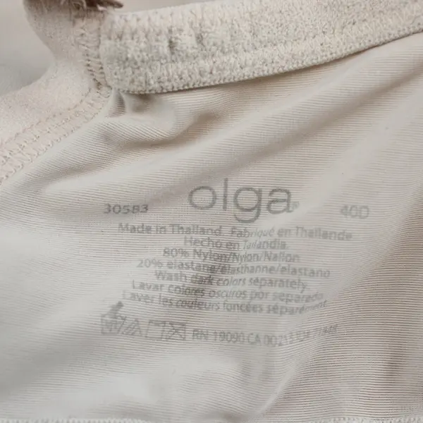 Olga Bra Comfort Straps No Underwire Bra 40D 30583