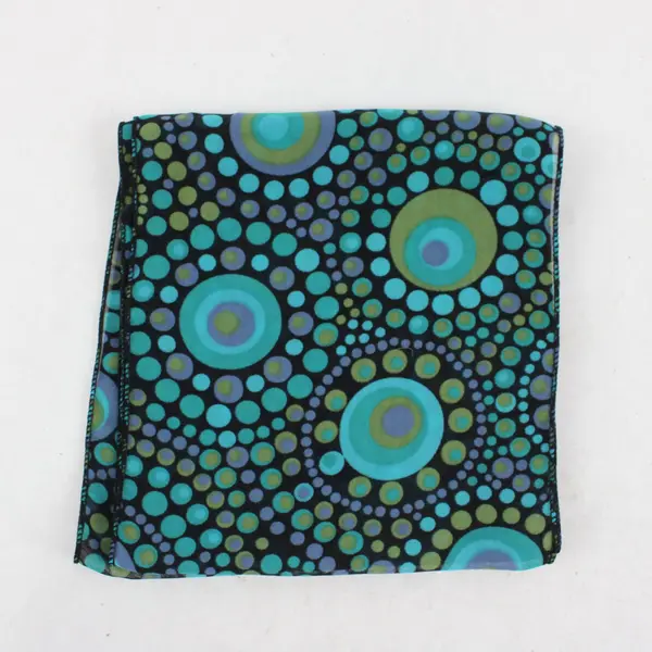 Lot of 2 Assorted Scarves or Head Wrap Turquoise Green Blue Purple Black Sheer