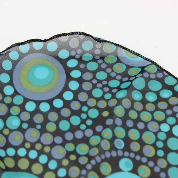 Lot of 2 Assorted Scarves or Head Wrap Turquoise Green Blue Purple Black Sheer