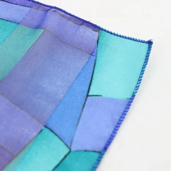 Lot of 2 Assorted Scarves or Head Wrap Turquoise Green Blue Purple Black Sheer