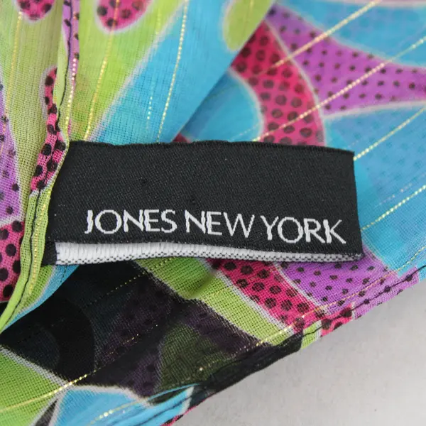 Jones New York Women’s Sheer Scarf In Colorful Floral Abstract Design 57''x9.5''