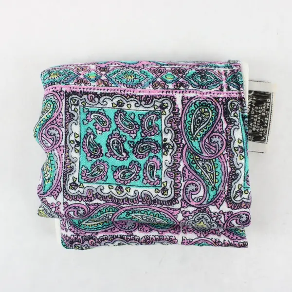 Styled By Dimensions Vintage Purple Teal Paisley Scarf  37.5''x 36.5''