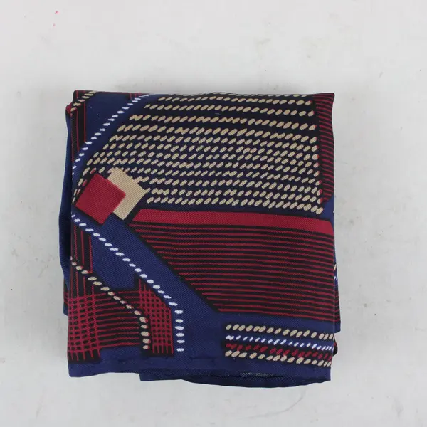 Echo Womens Rectangle Scarf Navy Red Beige White Geometric Plaid