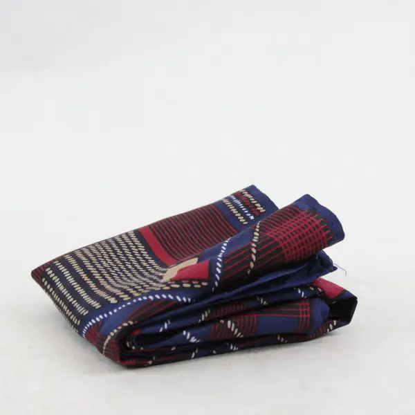 Echo Womens Rectangle Scarf Navy Red Beige White Geometric Plaid
