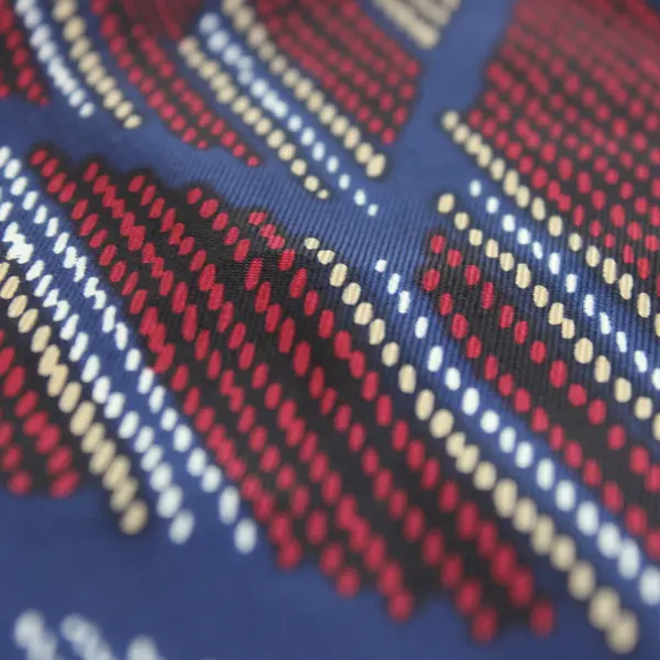 Echo Womens Rectangle Scarf Navy Red Beige White Geometric Plaid