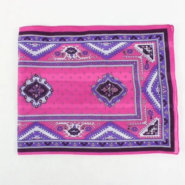 Pink, Purple, White Sheer Chiffon Rectangle Scarf 51'' by 10.25''