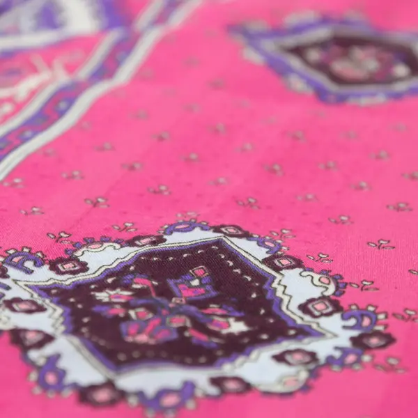 Pink, Purple, White Sheer Chiffon Rectangle Scarf 51'' by 10.25''