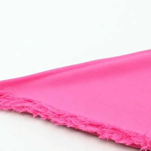 Pink Triangle Fringe Scarf Shawl Wrap Lightweight 65.25in