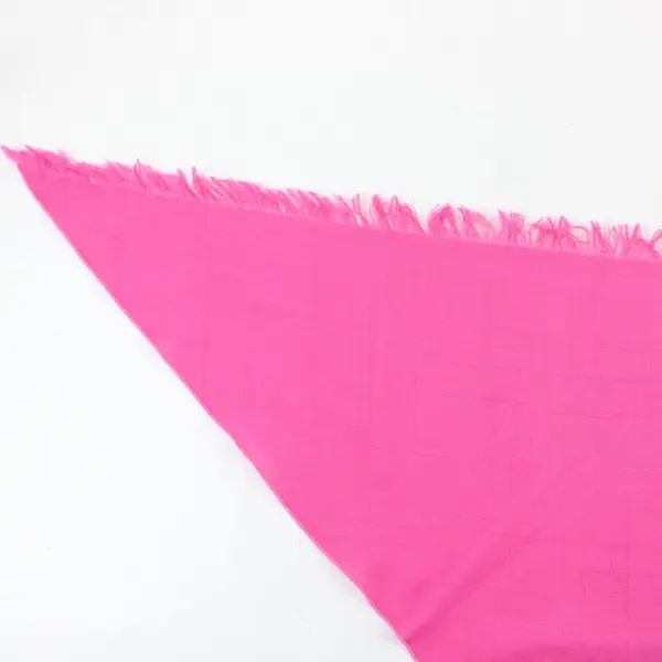 Pink Triangle Fringe Scarf Shawl Wrap Lightweight 65.25in