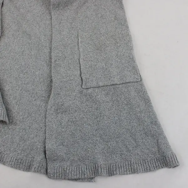 August Silk Gray Sleeveless Open Cardigan Duster Sweater M