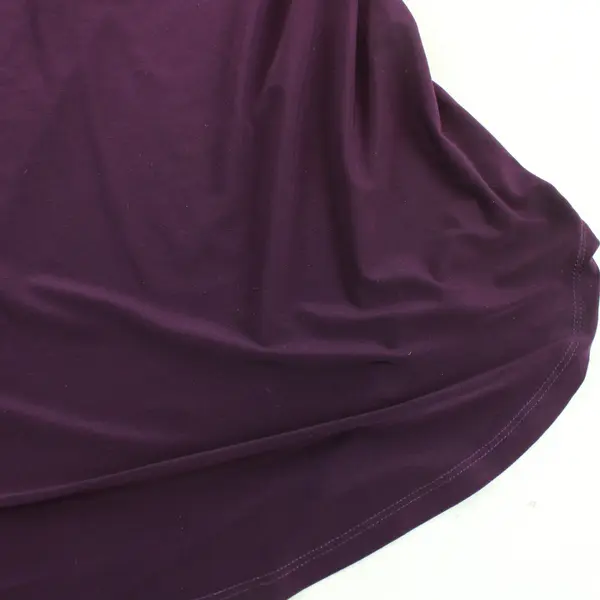 PerSeption Concept Women's Purple Blouse Size M Short Sleeve 4-Button
