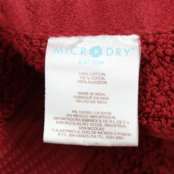 Micro Dry Cotton Absorbent 5-Piece Maroon Towel Set