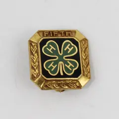 Vintage 4-H Fifth Year 1/20 10K GF Member Lapel Pin
