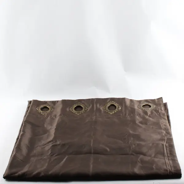 Lot of 6 Royal Velvet Brown Grommet Room Darkening Double Layer Curtains 88x48