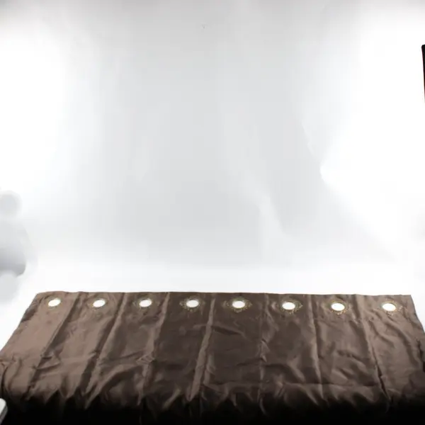 Lot of 6 Royal Velvet Brown Grommet Room Darkening Double Layer Curtains 88x48