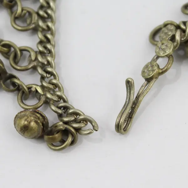 Vintage Brass Bell Traditional Indian Boho Chain Anklet 9"