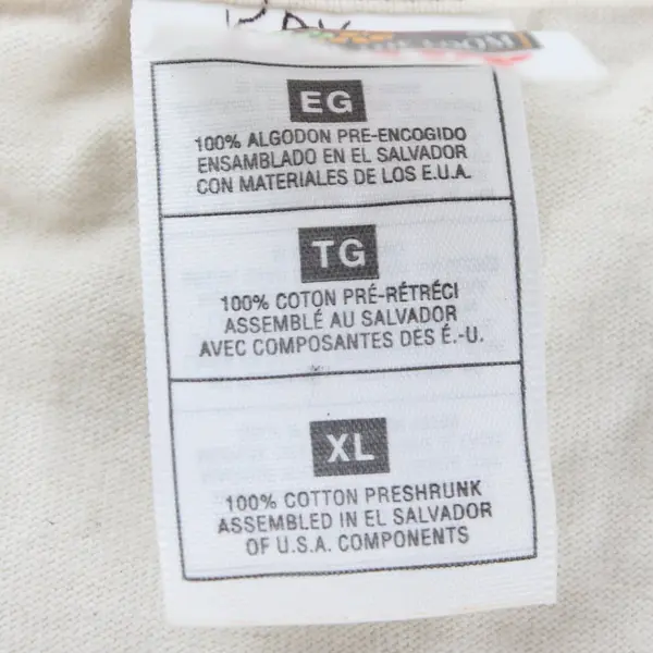 Fruit Of The Loom Mardi Gras New Orleans Off-White T-Shirt Adult XL
