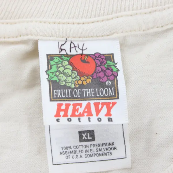 Fruit Of The Loom Mardi Gras New Orleans Off-White T-Shirt Adult XL
