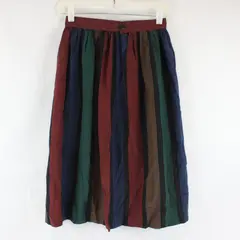 Vintage Jones New York Striped Flowy Skirt Womens Sz 8