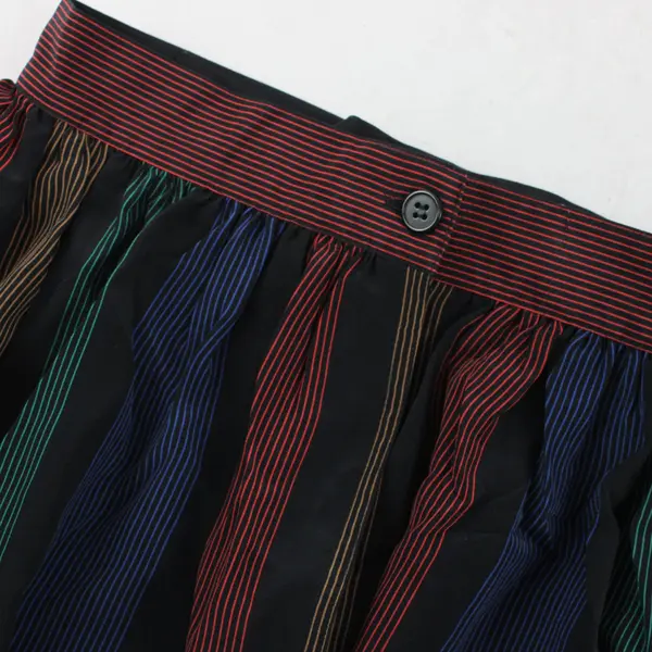 Vintage Jones New York Striped Flowy Skirt Womens Sz 8