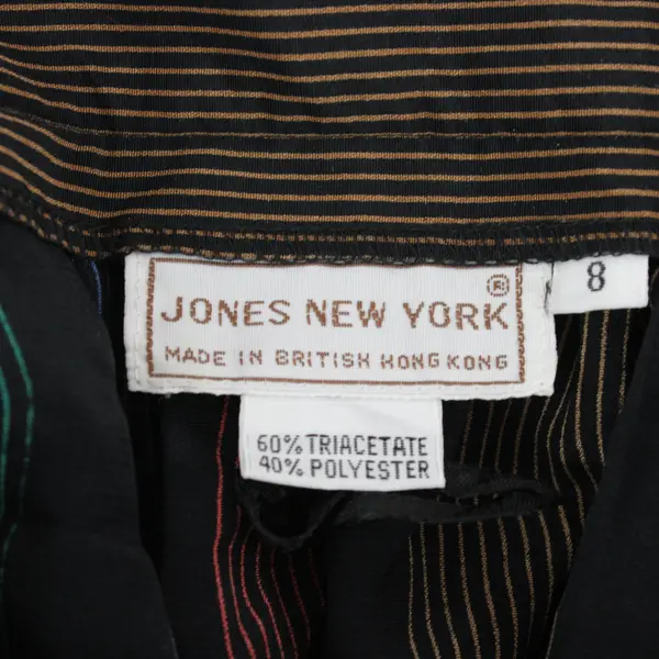 Vintage Jones New York Striped Flowy Skirt Womens Sz 8
